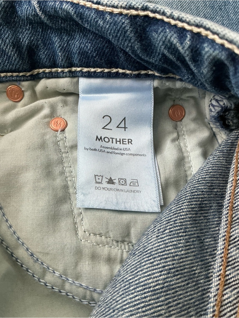 MOTHER SUPERIOR Jeans Reifler After Blue Size 24 - Picture 9 of 12